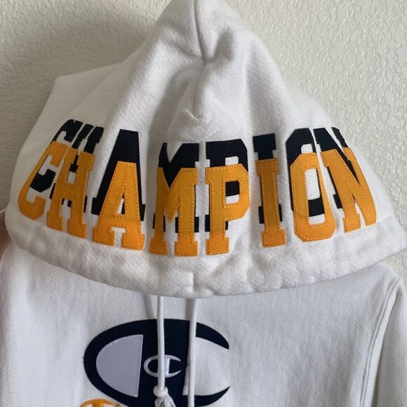 CHAMPION White Reverse Weave Hoodie Size XS - Picture 4 of 4